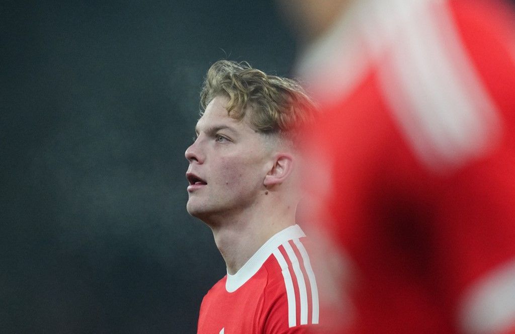 Andras Schäfer (1.FC Union Berlin)  looks on during the DFB cup match between 1. FC Union Berlin and Borussia Dortmund at Stadion An der Alten Forsterei, Berlin, Germany on January 24, 2026. (Photo by Ulrik Pedersen/NurPhoto) (Photo by Ulrik Pedersen / NurPhoto via AFP)