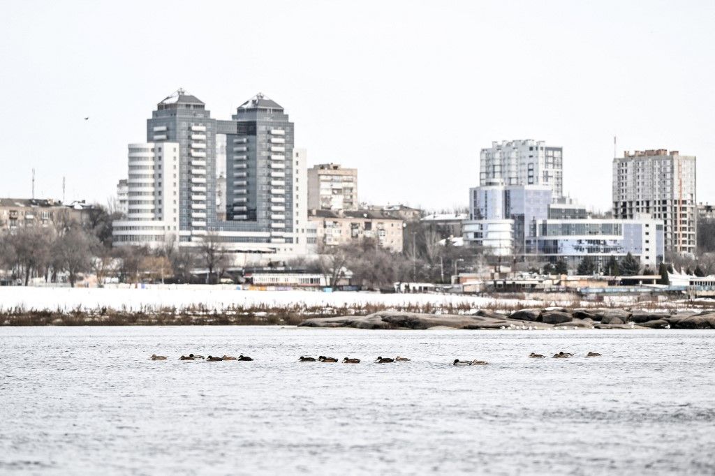 Fontos területet foglalhatott el az orosz hadsereg - a képen: Khortitsia-sziget partjai, Zaporizzsjai -ban - illusztráció Fotó: DMYTRO SMOLIENKO / NurPhoto