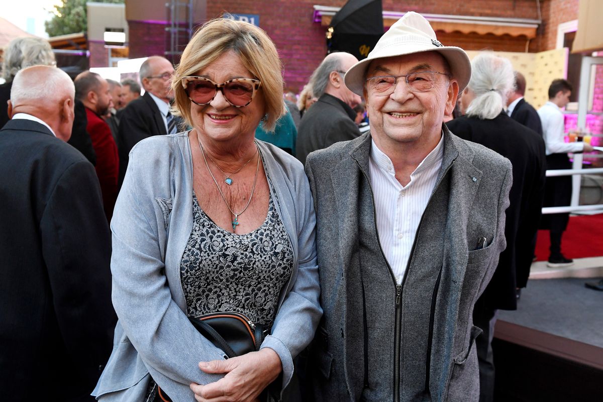 Budapest, 2017. szeptember 7.
Voith Ági, Jászai Mari-díjas színésznõ és Bodrogi Gyula, a Nemzet Színésze, Kossuth- és kétszeres Jászai Mari-díjas színmûvész a százéves Filmgyár jubileumi ünnepségén a Mafilm Róna utcai telepén 2017. szeptember 7-én.
MTI Fotó: Koszticsák Szilárd