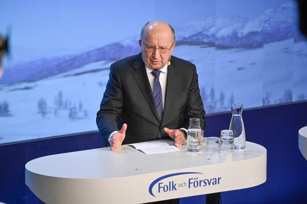 Andrius Kubilius uniós védelmi biztos szerint akár egy százezres állandó hadsereg felállítása is szükségessé válhat (Fotó: HENRIK MONTGOMERY / TT NEWS AGENCY)