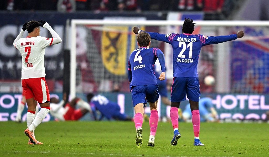 Nagyot küzdött ezért a sikerért a Mainz. (Fotó: JENNIFER BRUCKNER / DPA)