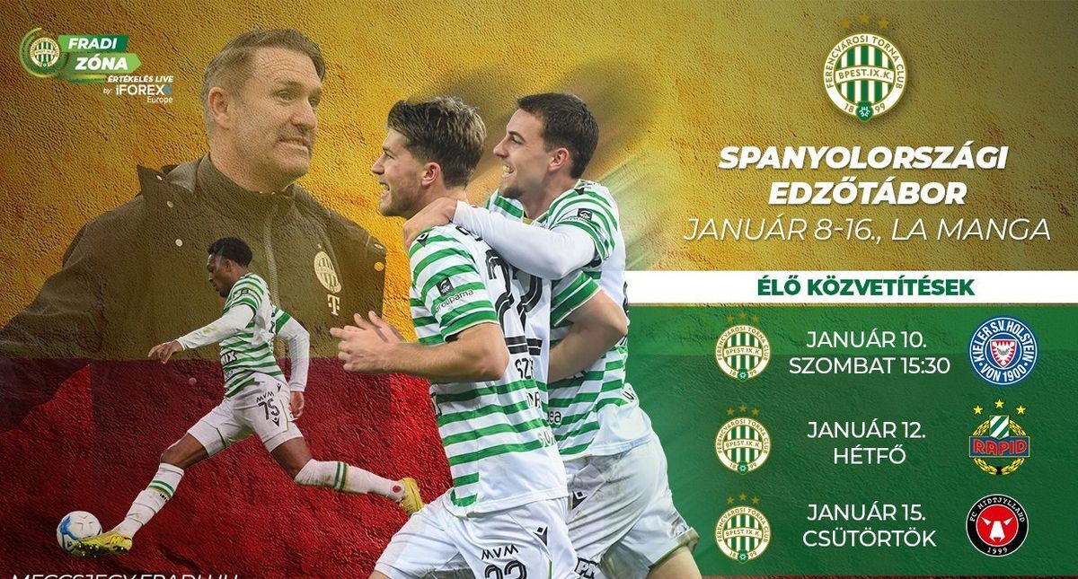 A Fradi edzőtábori programja