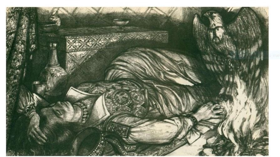 Álmos édesanyjának, Emesének az álma. forrás: Wikipedia