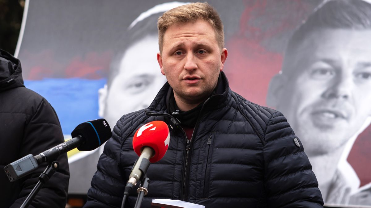 Szeged, 2026. január 28.
Mohácsy István, a Fidelitas elnöke a Fidelitas Nem a mi háborúnk! címmel indított háborúellenes országjárásának első állomásán tartott sajtótájékoztatón Szegeden 2026. január 28-án.
MTI/Oláh Tamás