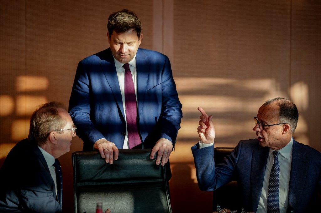 Bajban a német kormánykoalíció (Fotó: KAY NIETFELD / DPA)