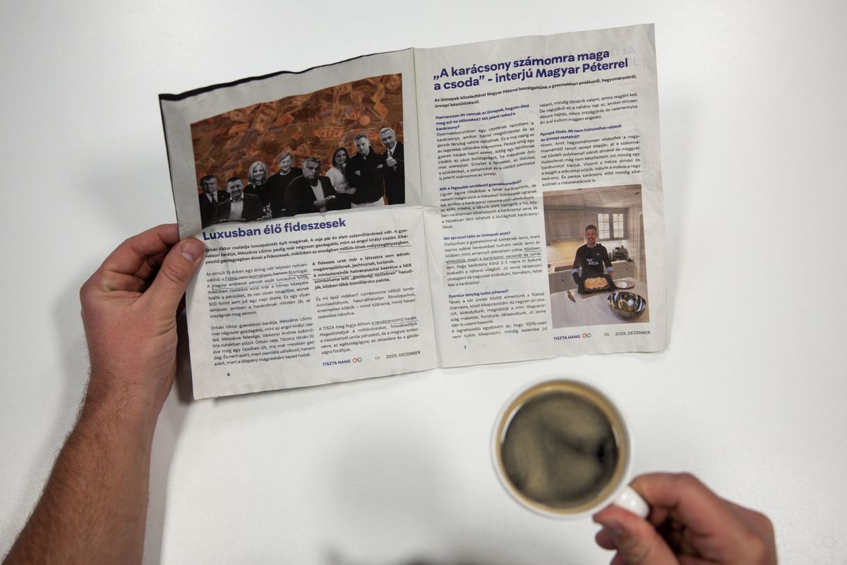 Tiszta Hang újság, kiadvány
Magyar Péter Tisza párt