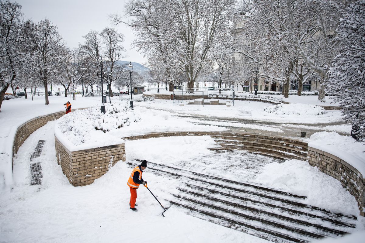 Budapestet is letarolta a tél (Fotó: Ladóczki Balázs)