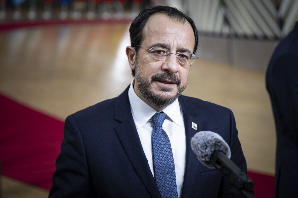 Ciprus elnöke, Nikos Christodoulides  Fotó: NICOLAS ECONOMOU / NurPhoto