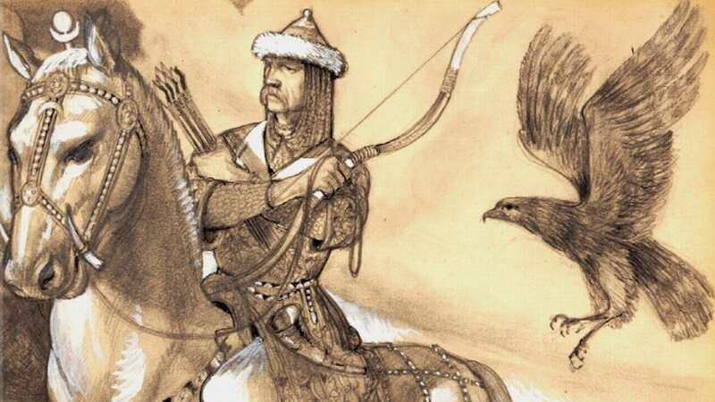 Álmos fejedelem. László Gyula rajza