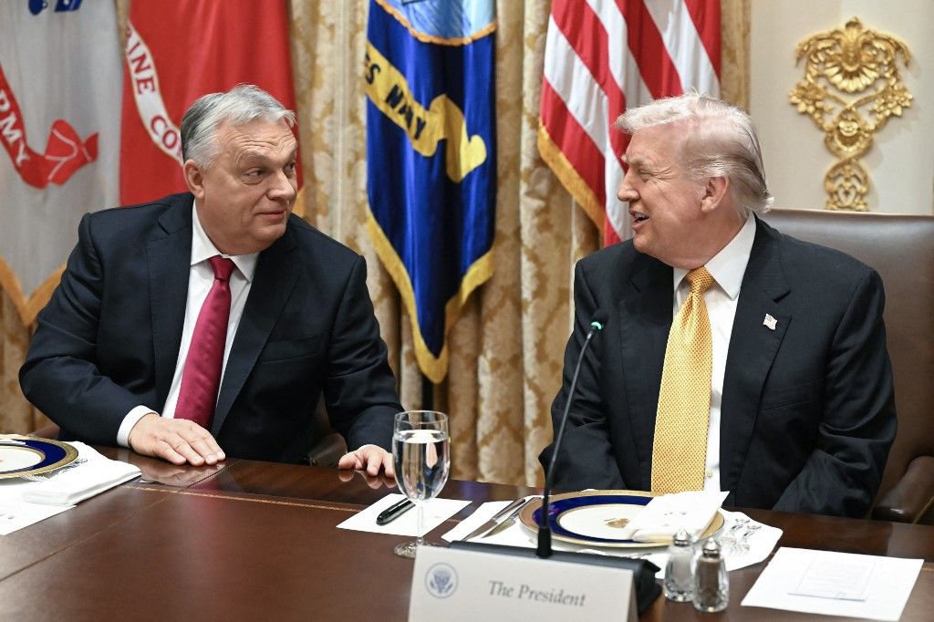 Donald Trump ma egy Davosban tartandó ünnepségen jelenti be hivatalosan és írja alá a Béketanács alapokmányát. Az ünnepségen Orbán Viktor is részt vesz, mivel a testületnek Magyarország is tagja (Fotó: AFP)