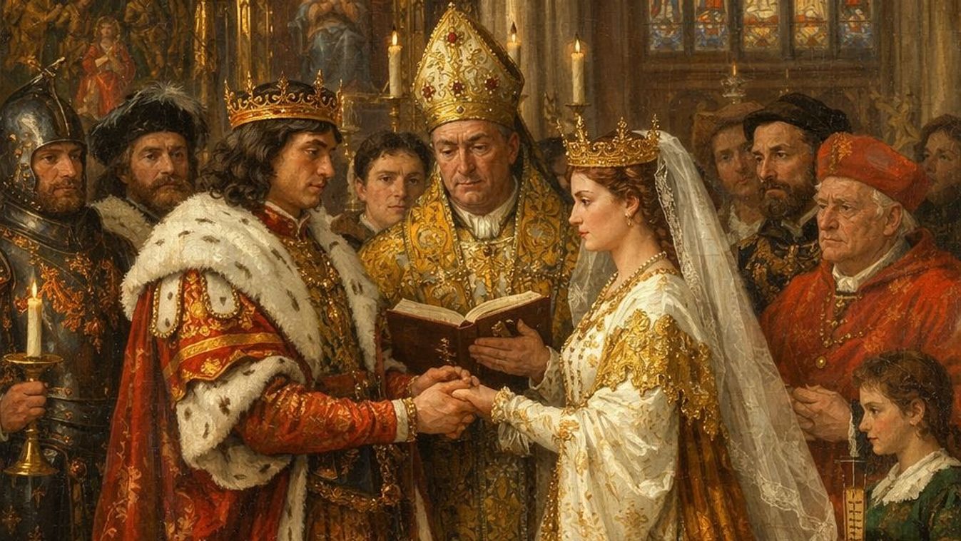 Beatrix és Mátyás házasságkötése