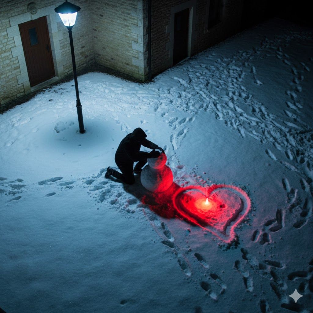 Üzeneteket hagy a hóban a zaklató