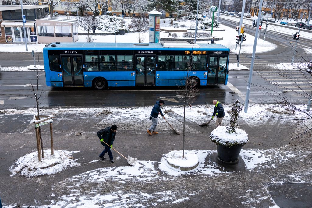 hó, havazás Budapesten
