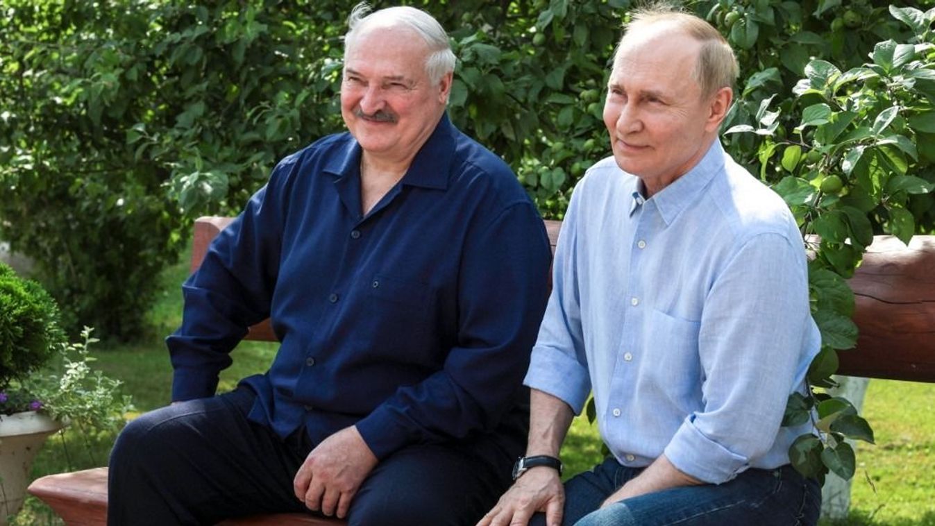 Aljakszandr Lukasenka és Vlagyimir Putyin