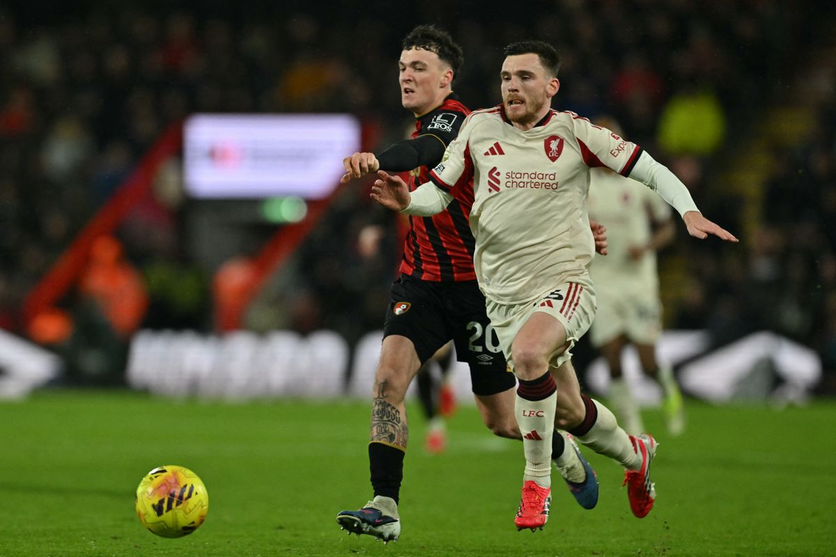 Andy Robertson a Bournemouth ellen is csereként állt be