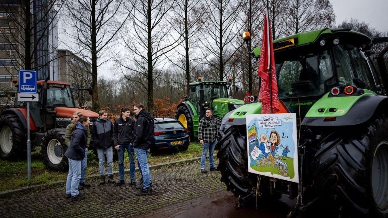 Tüntető belga gazdák