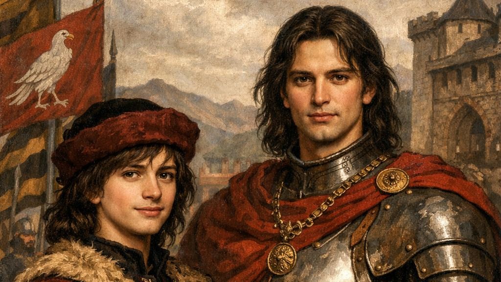 Hunyadi László és testvére, Mátyás