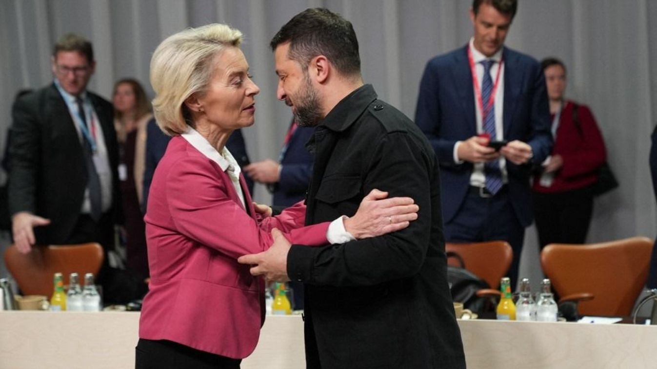 Ursula von der Leyen és Volodimir Zelenszkij