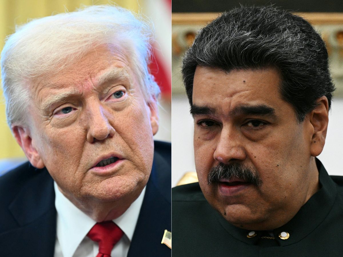 Donald Trump és Nicolas Maduro Fotó: MANDEL NGAN / AFP