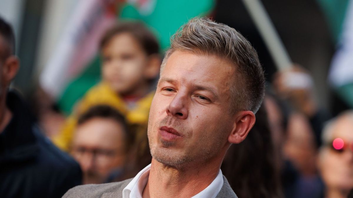 Magyar Péter, a Tisza Párt Fotó: Hatlaczki Balázs