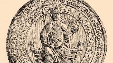 V. István pénzérméje