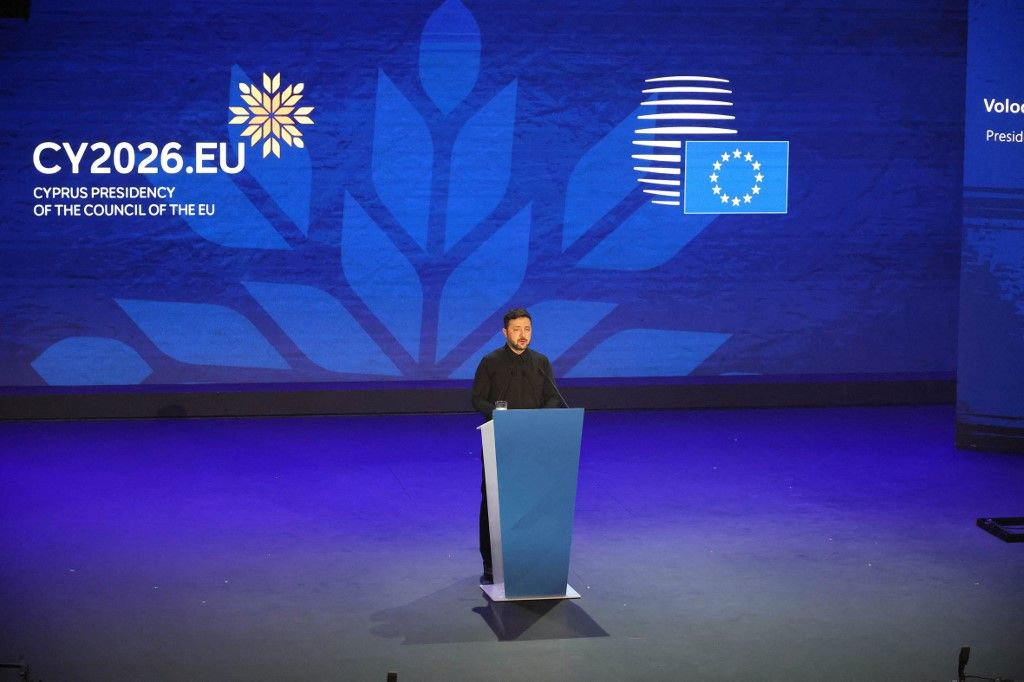 Volodimir Zelenszkij ukrán elnök (Fotó: AFP)