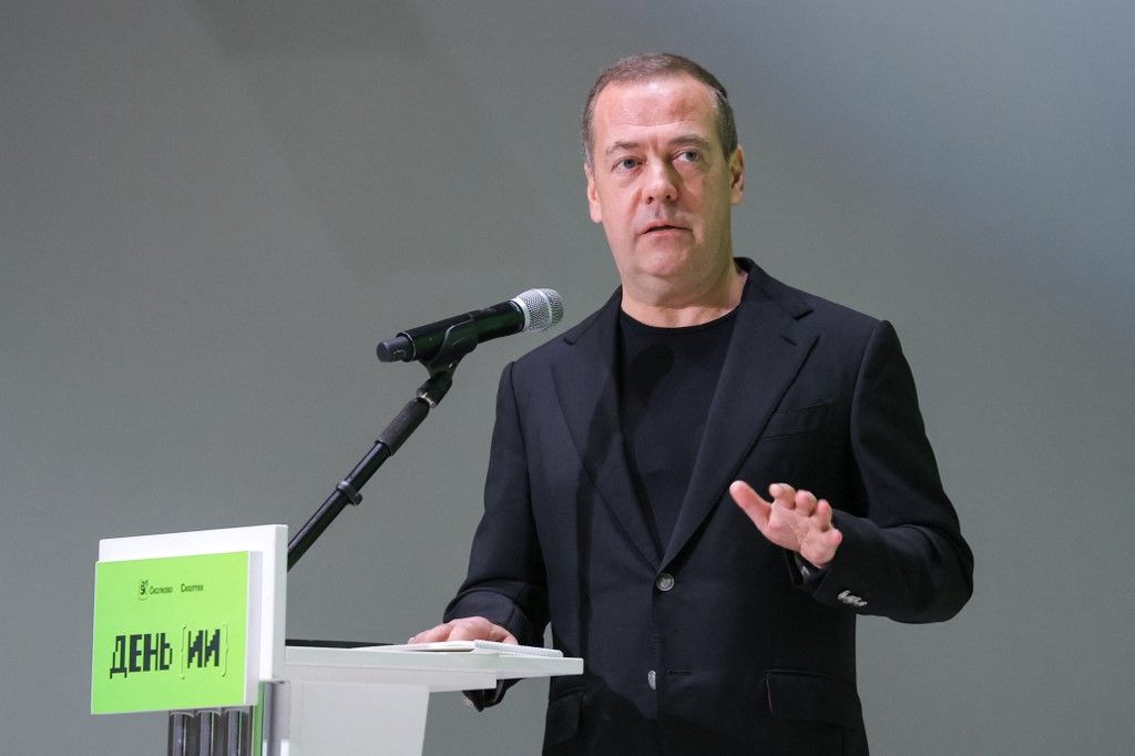 Dmitrij Medvegyev  Fotó: YEKATERINA SHTUKINA / POOL