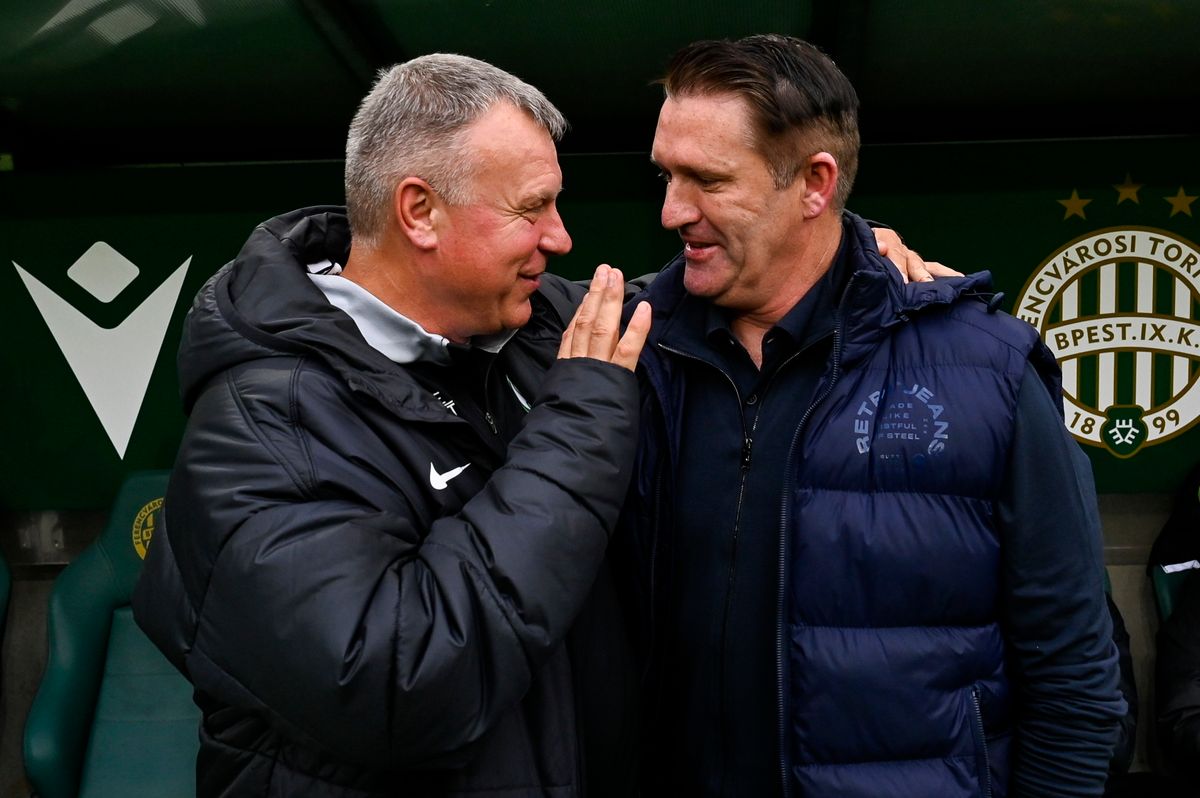 Itt Bognár György (balra) és Robbie Keane is boldog, de vajon a Paks vagy a Ferencváros fog ünnepelni vasárnap délután?