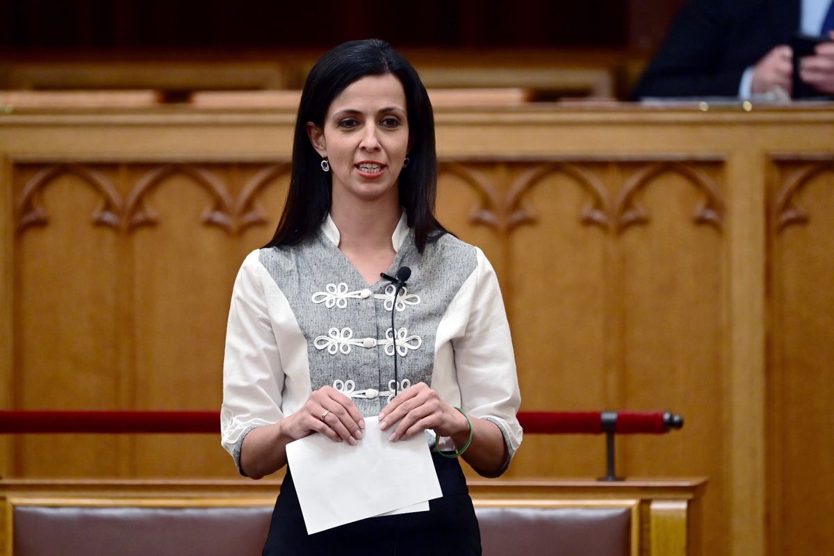 Koncz Zsófia, a Kulturális és Innovációs Minisztérium családokért felelős államtitkára (Fotó: MTI/Kovács Attila)