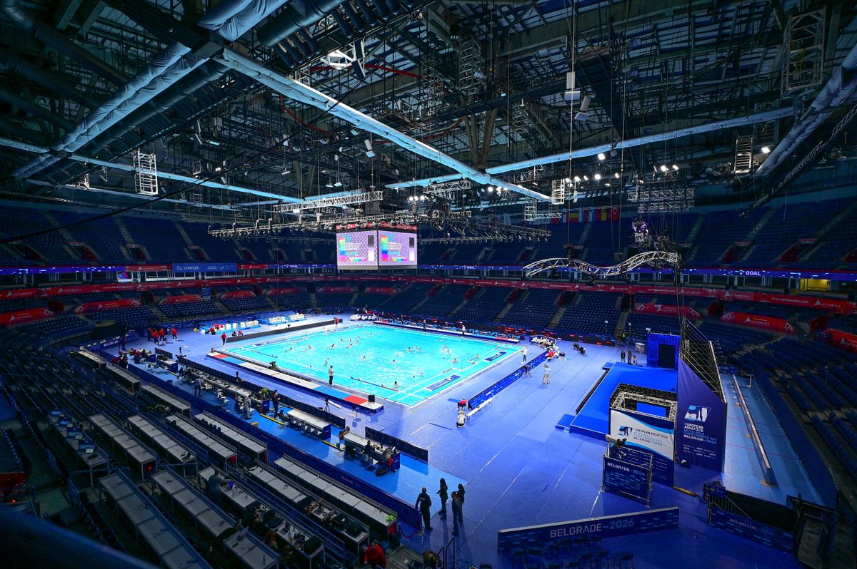 A férfi vízilabda Eb otthona Belgrádban, ahol a magyar válogatott is játszik