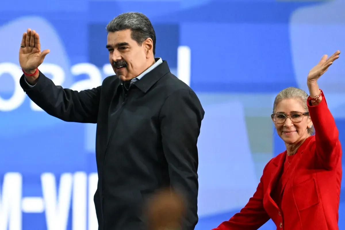 Nicolás Maduro és Cilia Flores