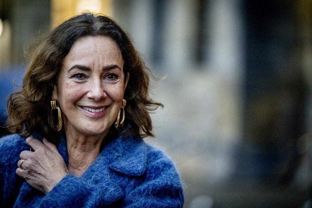 AMSTERDAM  Mayor Femke Halsema, King Willem-Alexander, and Queen Maxima will receive several hundred guests from politics, public administration, and various sectors of Dutch society at the Royal Palace for a traditional New Year's reception. ROBIN UTRECHT /ANP netherlands out - belgium out (Photo by ROBIN UTRECHT / ANP MAG / ANP via AFP)