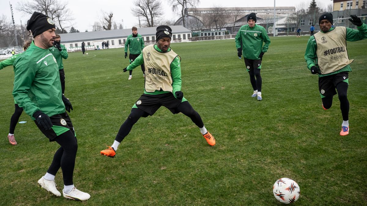 Az utolsó edzés a Panathinaikosz elleni meccs előtt