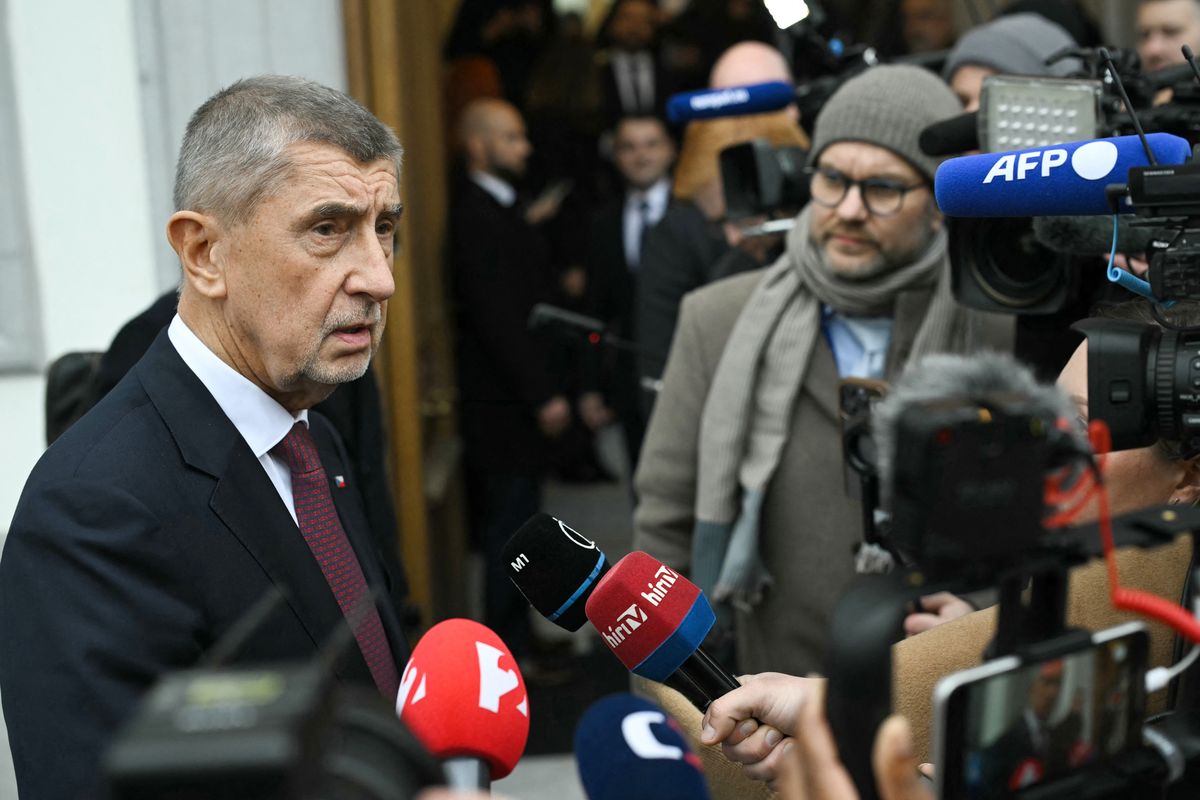 Andrej Babis (Fotó: NICOLAS TUCAT / AFP)