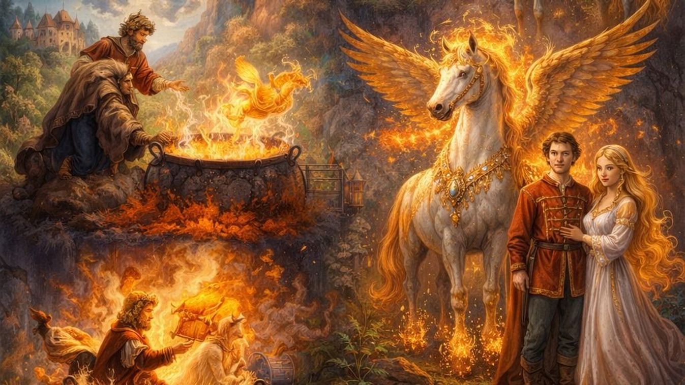 A táltos paripa a mesékben.