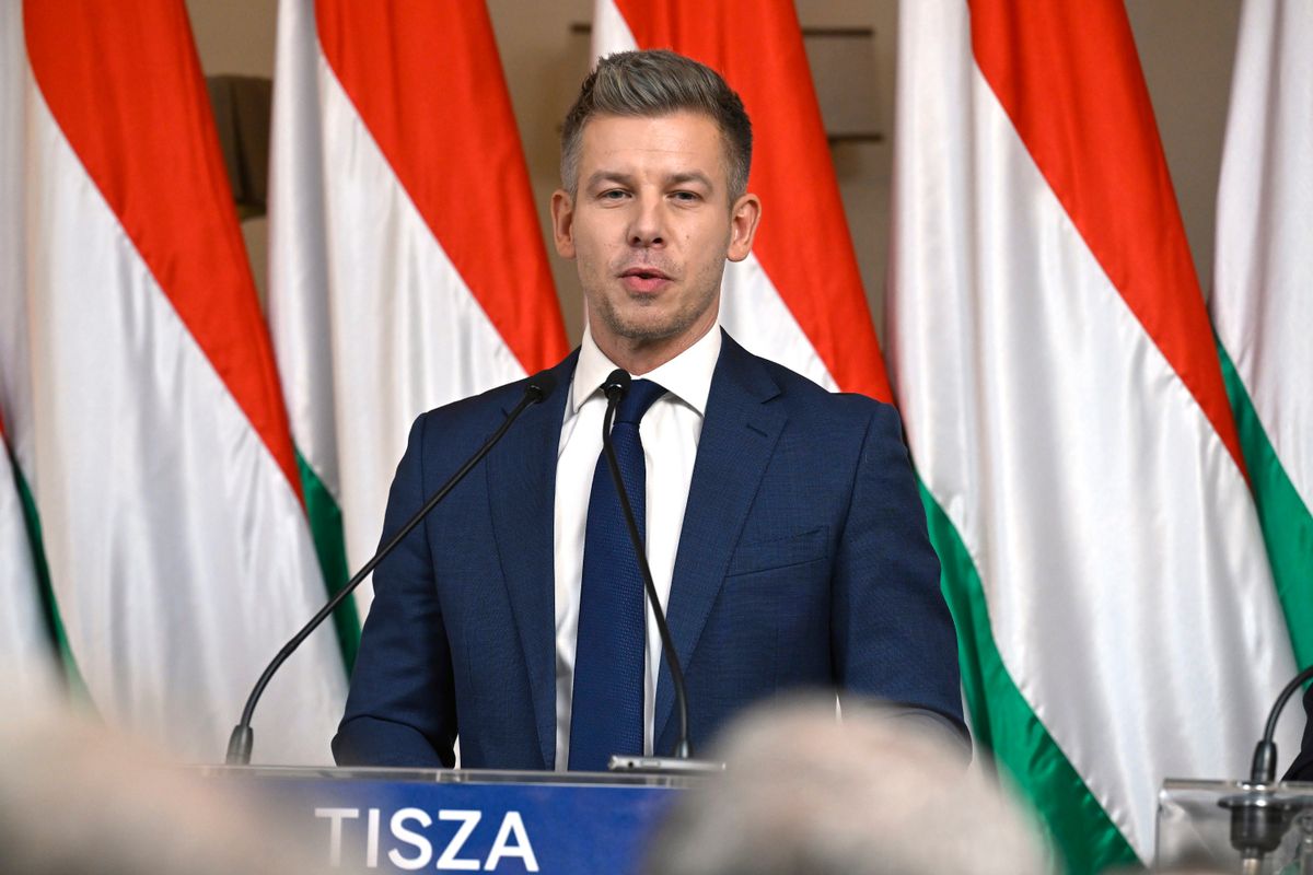 Budapest, 2026. január 5.
Magyar Péter, a Tisza Párt elnöke sajtótájékoztatóján Budapesten 2026. január 5-én.
MTI/Bruzák Noémi