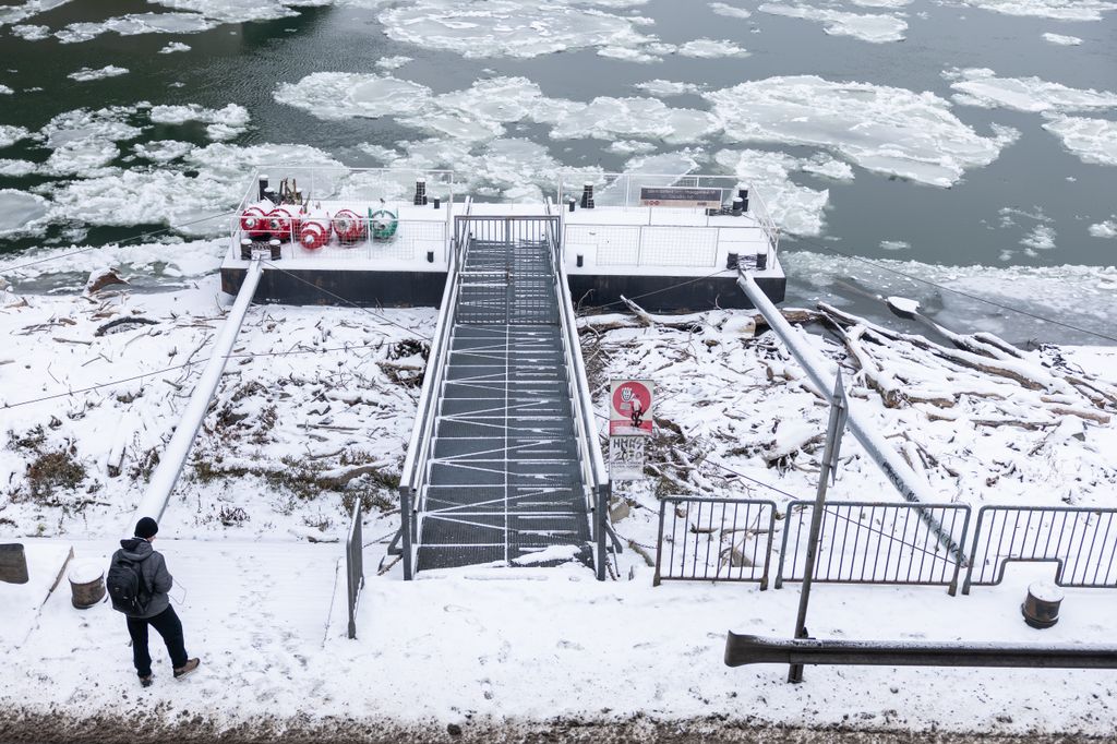 Magyarország - Hóesés a fővárosban