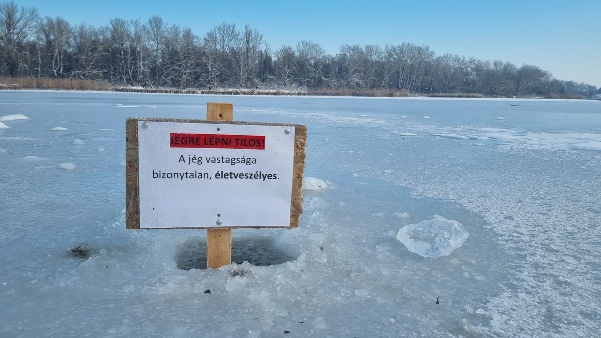 Életveszélyesek a jegesedő folyók, tavak – tilos a befagyott vizekre lépni + videó