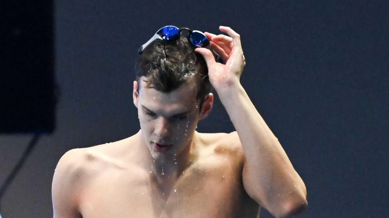 Kós Hubert
Szingapúr, 2025. augusztus 3.
Kós Hubert a férfi 50 méteres hátúszás döntője után a szingapúri vizes világbajnokságon a World Aquatics Arénában 2025. augusztus 3-án.
MTI/Illyés Tibor
