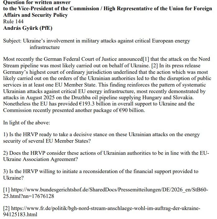 Gyürk András kijelentette: kérdésekkel fordultak az EU külügyi főképviselőjéhez, Kaja Kallashoz 