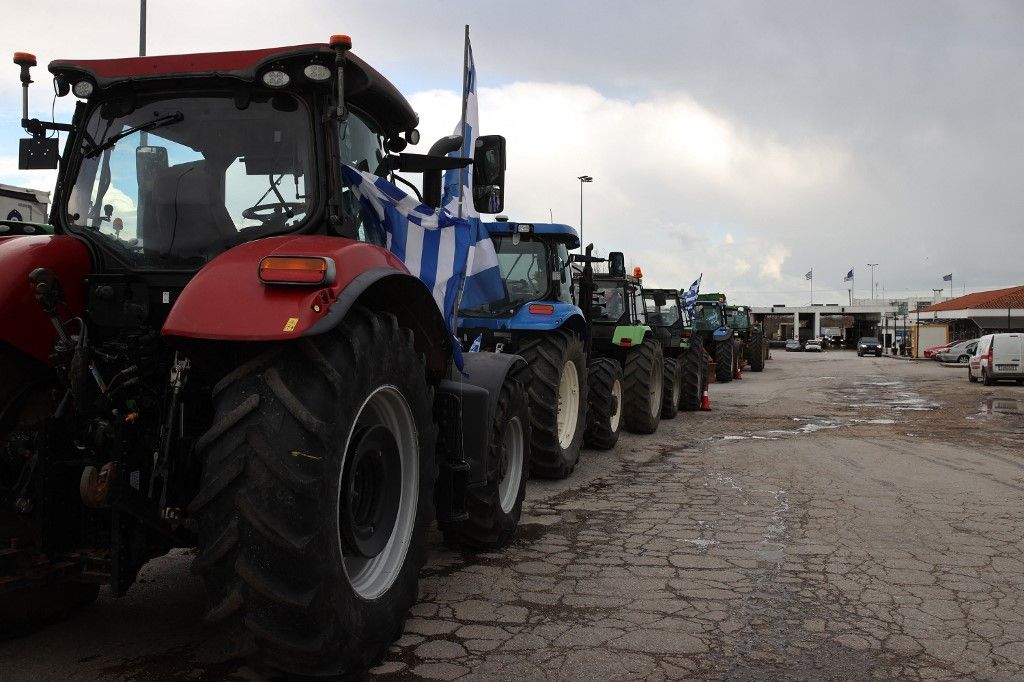 Óriási a tüntetés, a gazdák eltorlaszolták a francia-belga határt (Fotó: AYHAN MEHMET / ANADOLU)