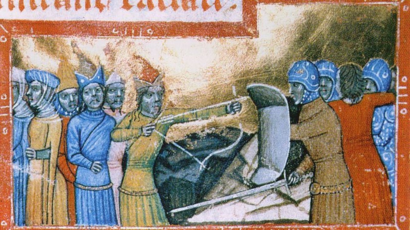 A második tatárjárás: magyarok és tatárok harcolnak egymással.