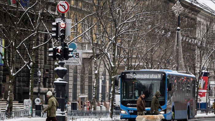hó, havazás Budapesten