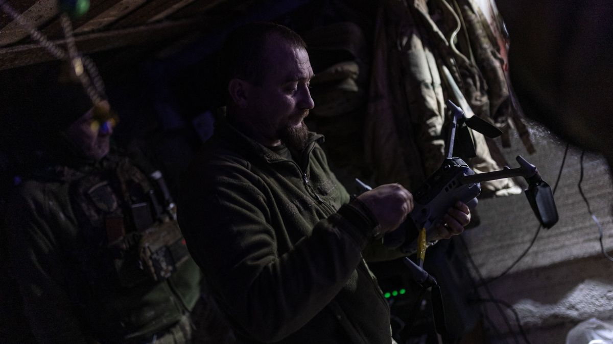 Drónok csaptak össze Harkiv egén