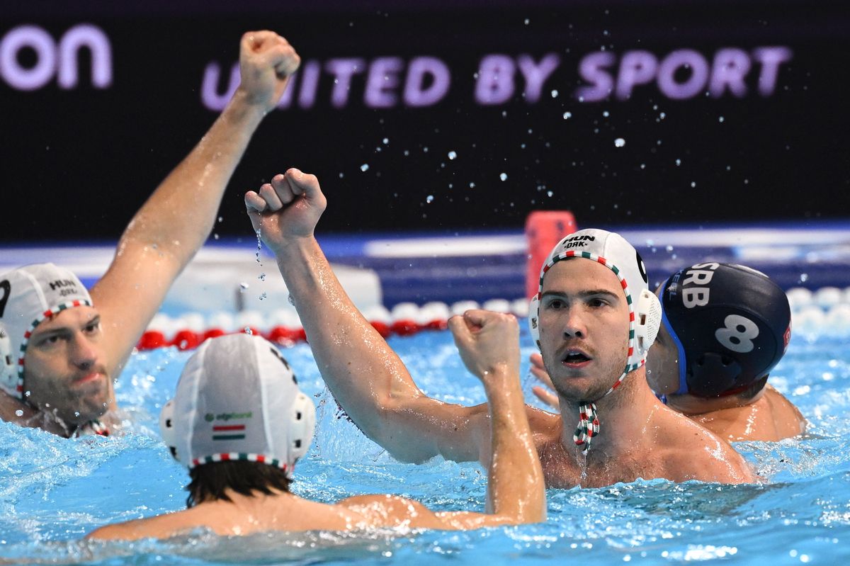 Nagy Ádám négy gólt lőtt a szerbek elleni vízilabda Eb-rangadón 