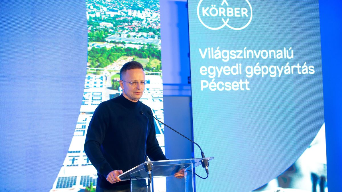 Szijjártó Péter: Száz új munkahelyet hoz létre a Körber Hungária 14,5 milliárd forintos beruházási programja Pécsen
