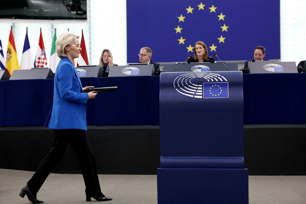 A Tisza Párt Brüsszel mellé állt a gazdákkal szemben (Fotó: AFP)