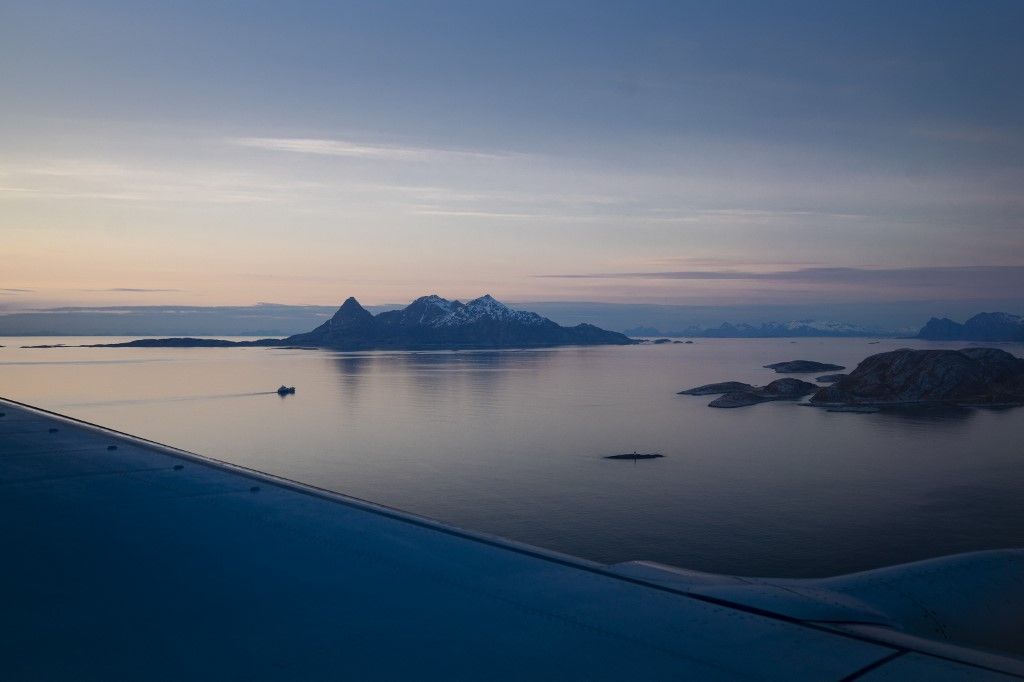 BODÖ 20240502 
Bodö is located north of the Arctic Circle, and the location in the Arctic has a symbolic meaning. From here, the Norwegians monitor Russian military movements with planes, ships and submarines. Deep under Mjönesfjället near Bodö is a hidden military facility.
Photo: Lars Lindqvist / DN / TT code 3520 (Photo by Lars Lindqvist / DN / TT News Agency via AFP)