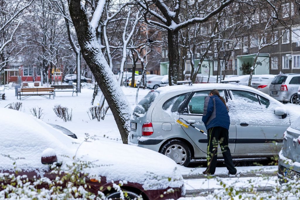 hó, havazás Budapesten