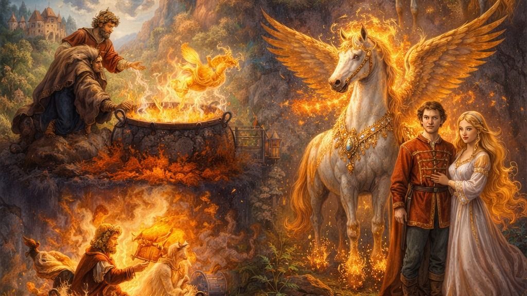 A táltos paripa a mesékben.